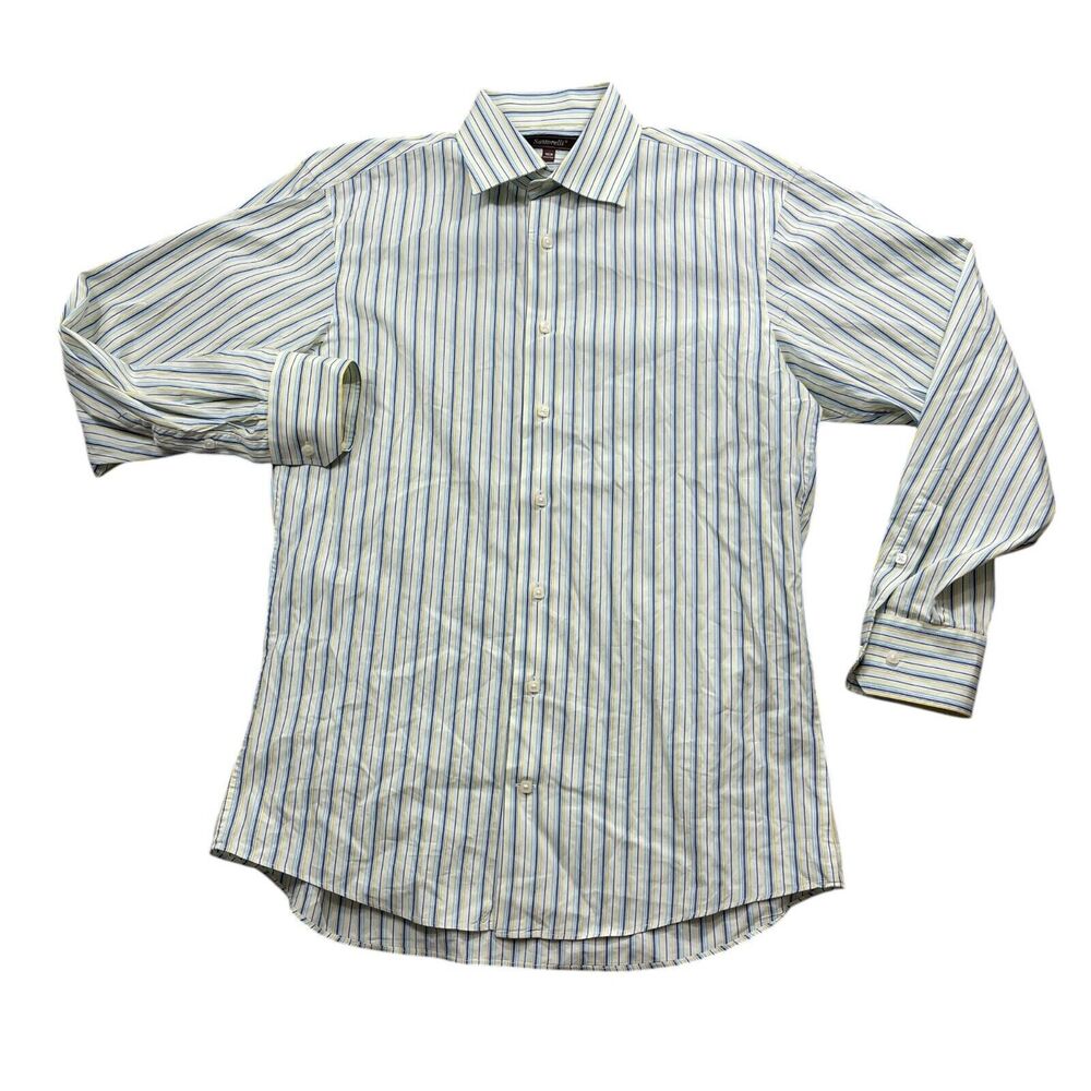 Santorelli 15 1/2 Regular Men's Dress Shirt Long Sleeve Button Up 100%‎ Cotton